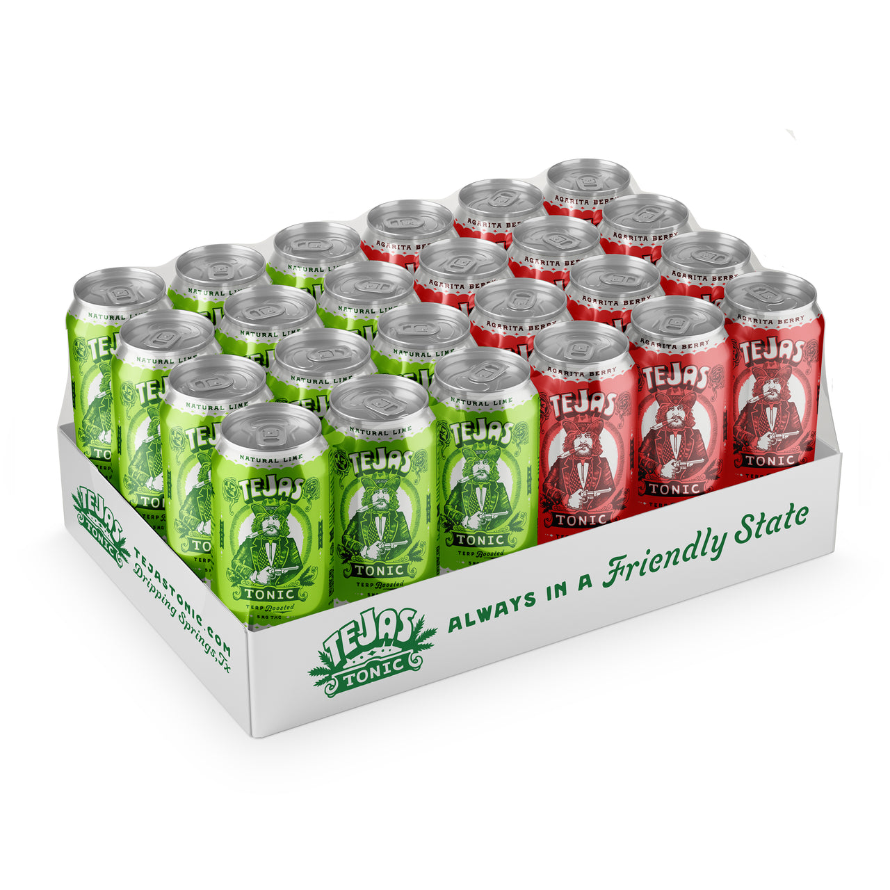 Tonic - 24ct case/16oz 30mg - Mixed Natural Lime & Agarita