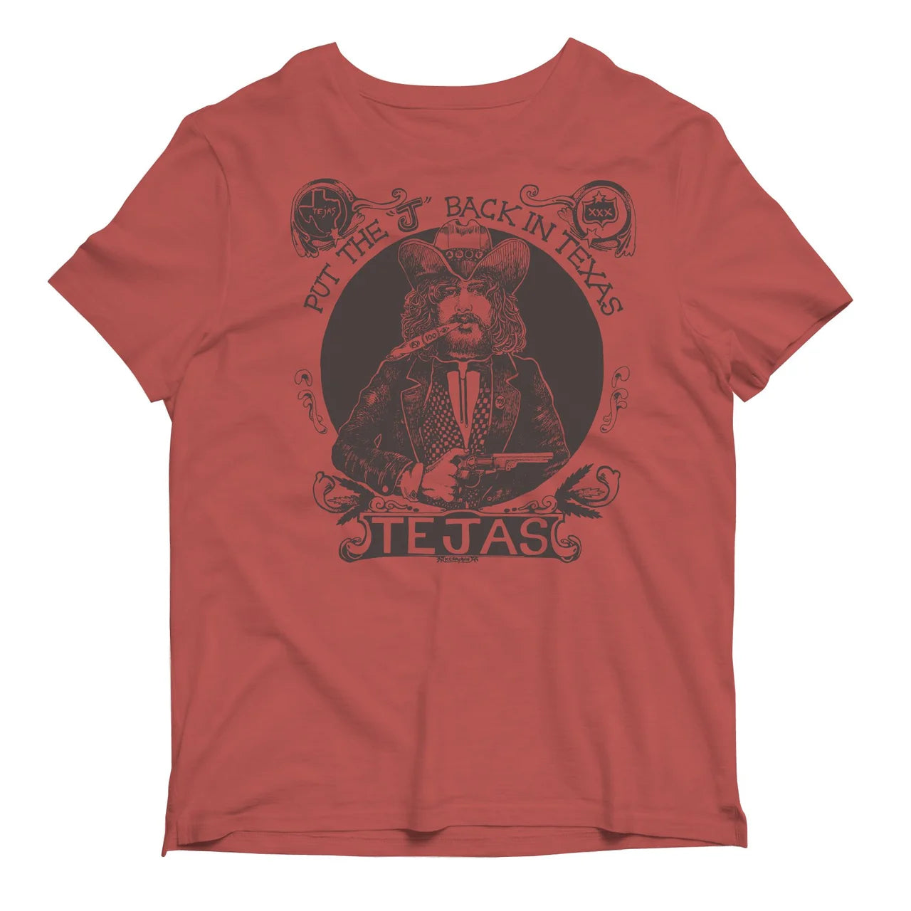Put The "J" Back in Texas Tee - Crimson