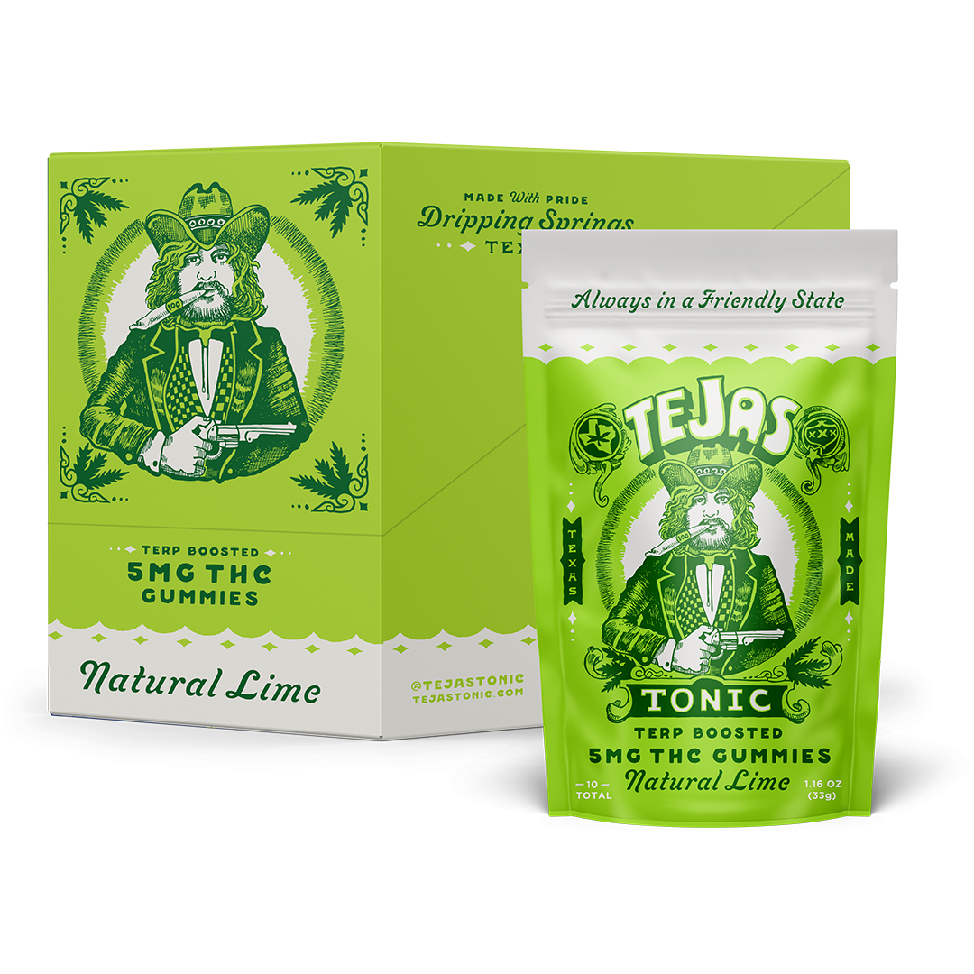 Gummy - 10ct Pouches Case - Natural Lime