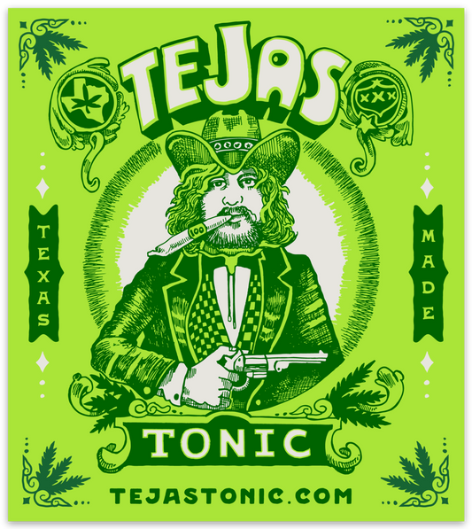 Tejas Hemp Sticker - Green