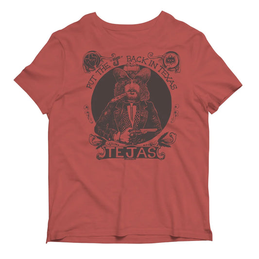Put The "J" Back in Texas Tee - Crimson