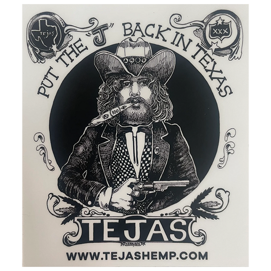 Tejas Tonic Sticker - Black